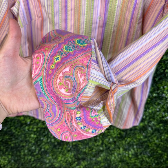 Robert Graham Knowledge wisdom truth multicolor longsleeve ladies top medium - Picture 5 of 10